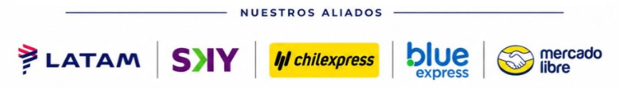 Aliados: LATAM, SKY, Chilexpress, Blue Express y Mercado Libre